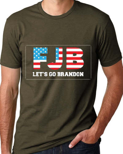 Men's F.J.B LET'S GO BRANDON Print Casual Short Sleeve Printed T-Shirt