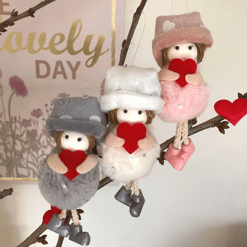 Handmade Valentine's Dolls