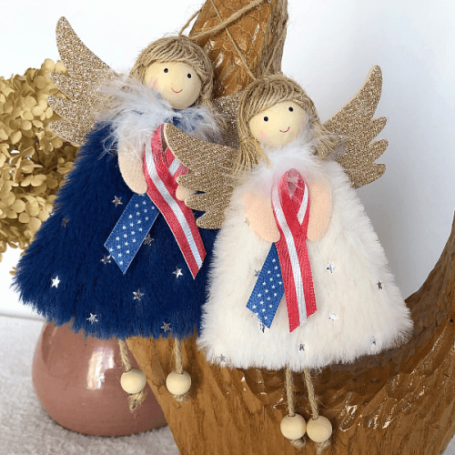 NEW - Handmade 4th of July Angels