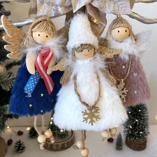Handmade Christmas Angels Decoration