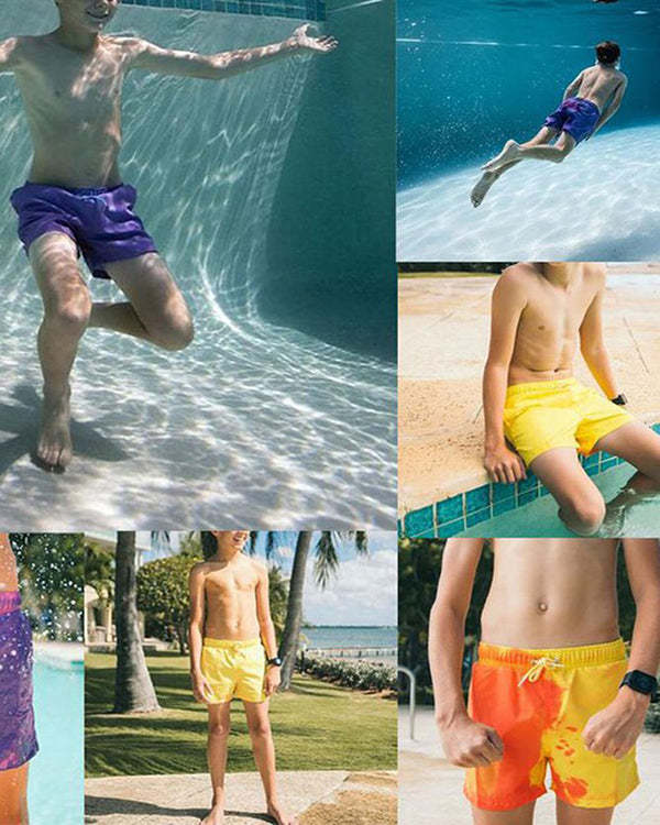 Men's Water Discoloration Beach Swimming Pants