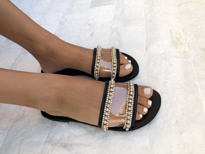 Beach Wedding Sandals, Women Sandals, Slide Sandals, Pearls Sandals, Wedding Shoes, Gift for Bride, Made in Greece.