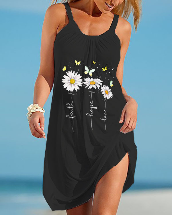 Summer Beach Suspender Dress
