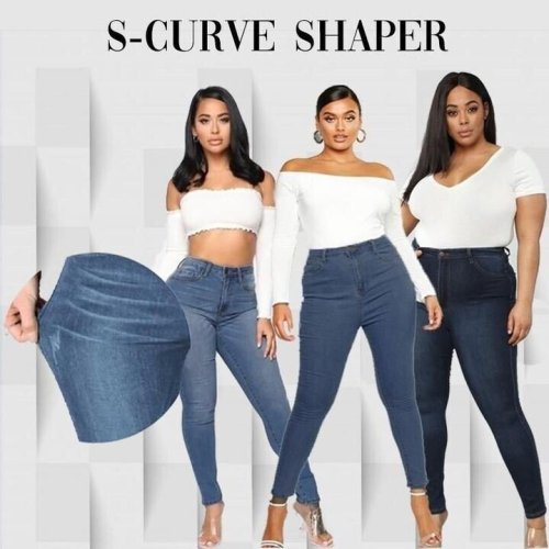 Perfect Skinny Fit Stretch Pull On Push Up Plus Size Denim Jeans Leggings🔥Summer Hot Sale🔥