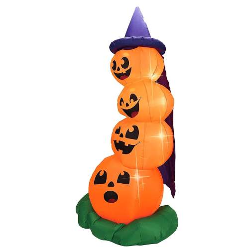 Large Halloween Stacked Pumpkins Inflatable (6 ft)
