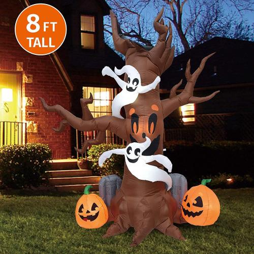 Jumbo Scary Tree with Graves Inflatable (8 ft)