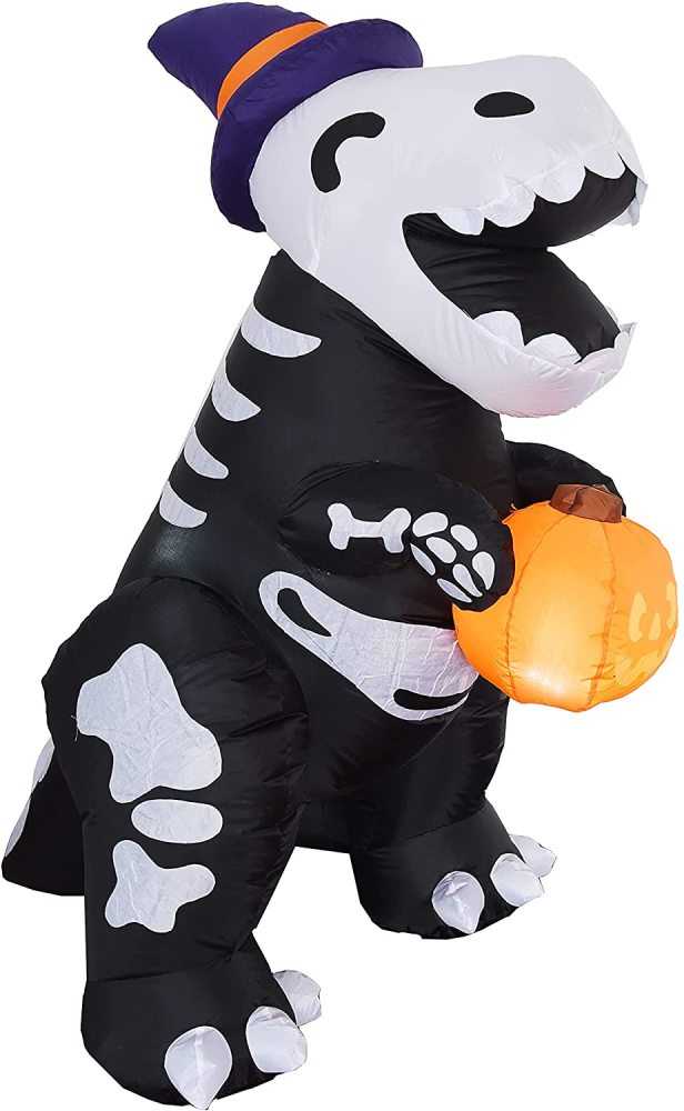 5 ft Halloween Cute Skeleton Dinosaur