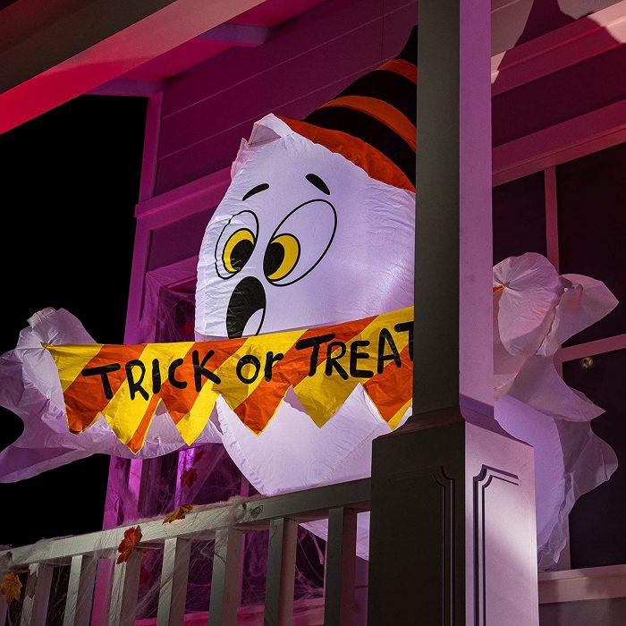 5ft Halloween Trick or Treat Ghost Broke Out from Window
