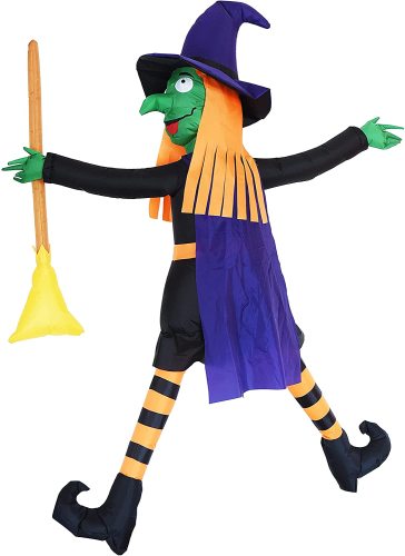 6ft Inflatable Crashing Witch