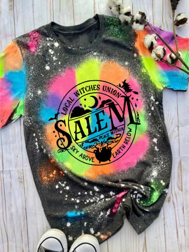 Local Witches Union Salem Tie Dye T-Shirts