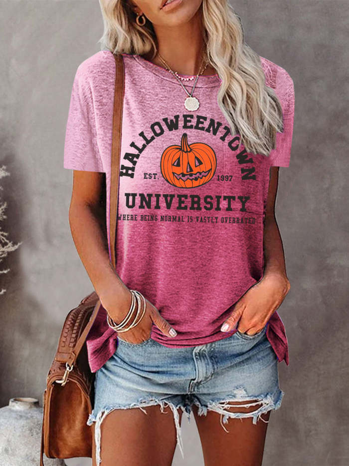 Funny Halloween School Tie Dye Shirt