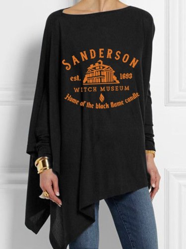 Women's Sanderson Witch Museum Graphic Casual Irregular Top