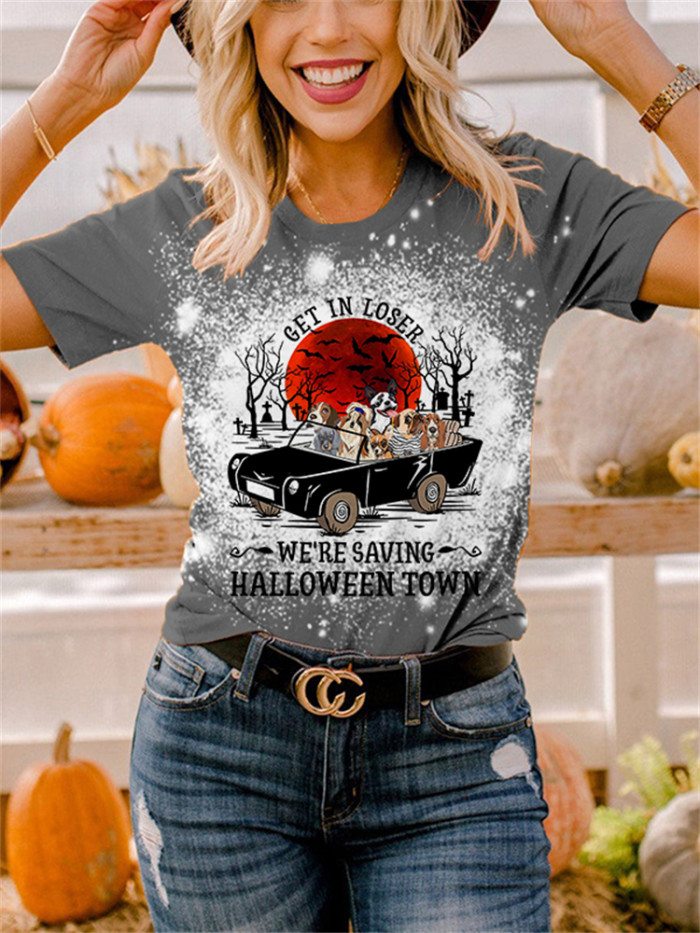 Get In Losers We're Saving Halloween Town T Shirt