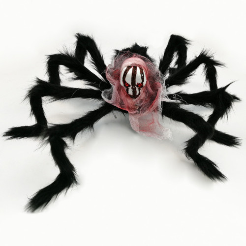 Halloween Horror Simulation Skull Big Spider