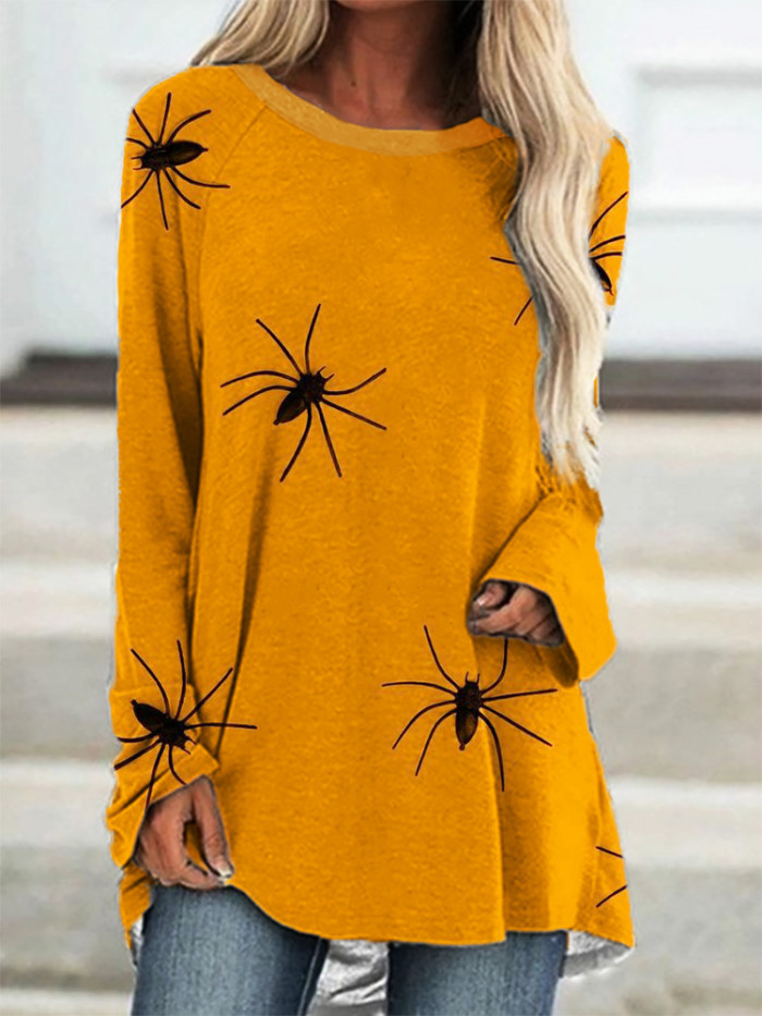 Halloween Spider Graphics Tunic Shirt