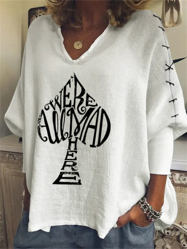 We Be All Mad Here Stitch Oversize Tunic