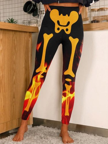 Fashion Skeleton Print Leggings