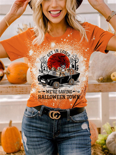 Get In Losers We're Saving Halloween Town T Shirt