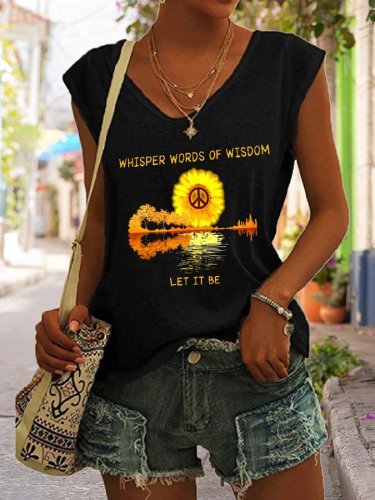 Whisper Words Of Wisdom Let It Be Sunflower T-Shirt