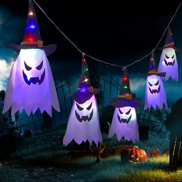 Halloween Decoration Wizard Hat LED Lights