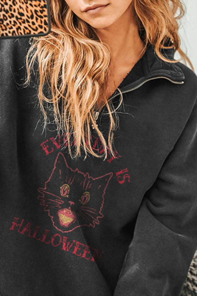 Every Day Is Halloween Print Sweatshirt