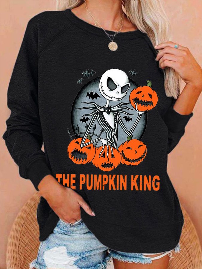 Women's The Pumpkin King Print Sweatshirt
