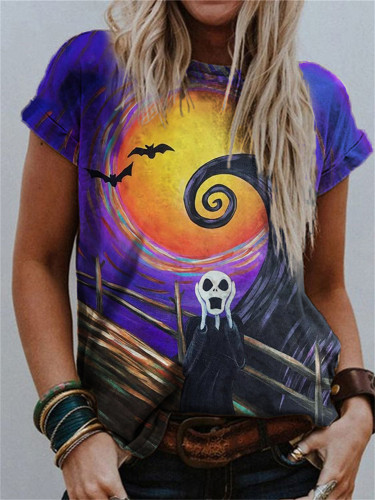Scream Inspired Halloween Ghost Art T Shirt