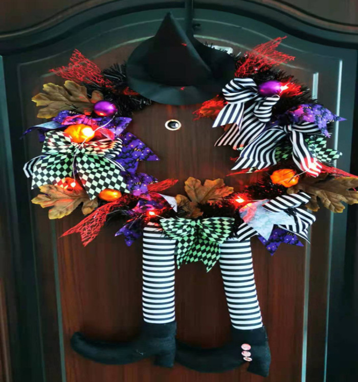 Halloween Wreath Haunted House Decoration Pendant