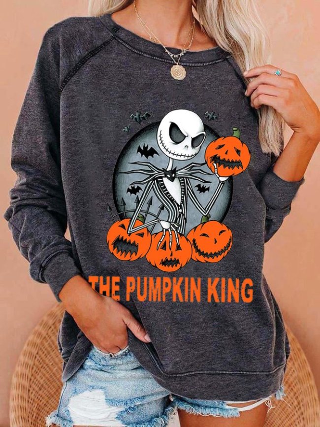 Women's The Pumpkin King Print Sweatshirt