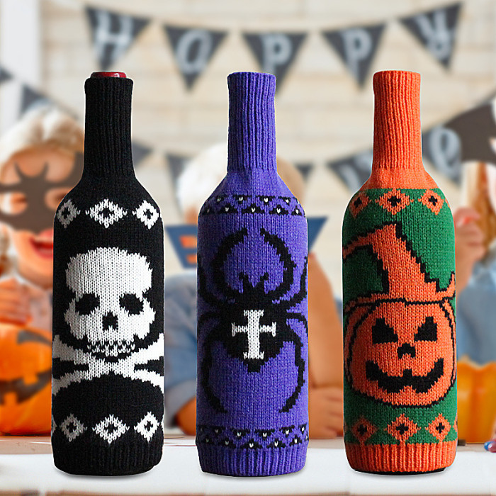 Halloween Party Decoration Wine Bottle Set