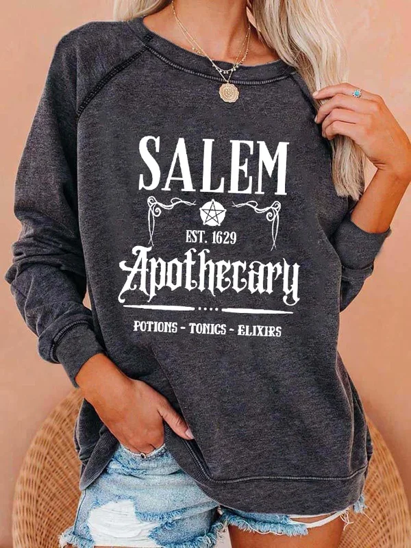 Women's Salem Apothecary Print Sweatshirt