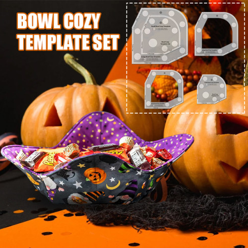 Halloween Candy Bowl Sewing Template Cutting Ruler (With Instructions)