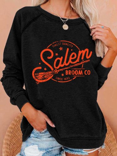 Salem Broom Company Since 1692 Print Casual Sweatshirt
