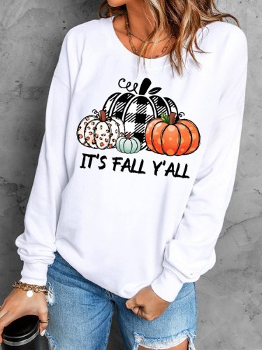 Women's Pumpkin Fall Sweatshirt