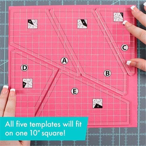 Sewing cutting template