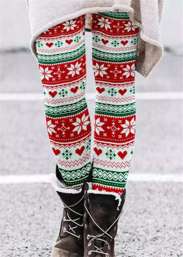 Women's Warm Christmas Leggings