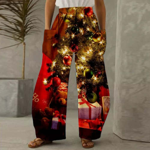 Christmas Printed Pants