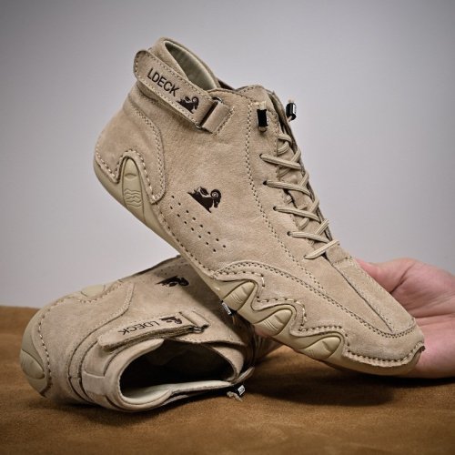 🔥Hot Sale 50% OFF 💕Unisex Italian Handmade Suede Velcro High Boots