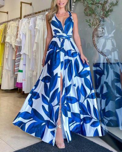 Stylish multi-wear printed dress