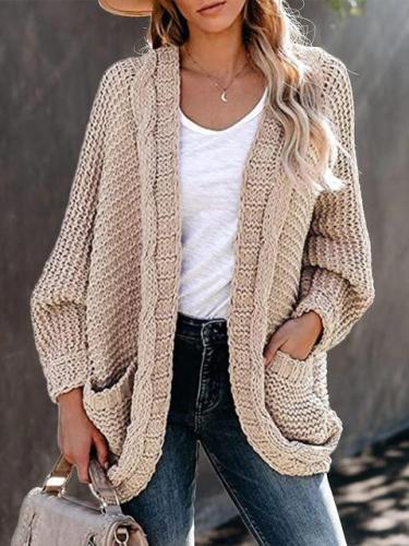 Pure Color Knitting Sweater