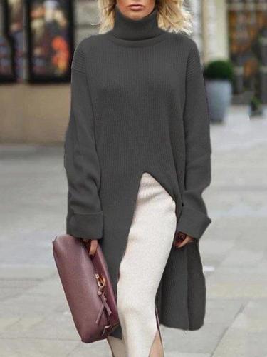 Chic Turtleneck Knit Top