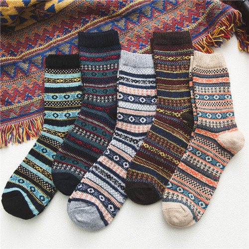 Vintage Autumn and Winter Warm Thickened Rabbit Wool Socks