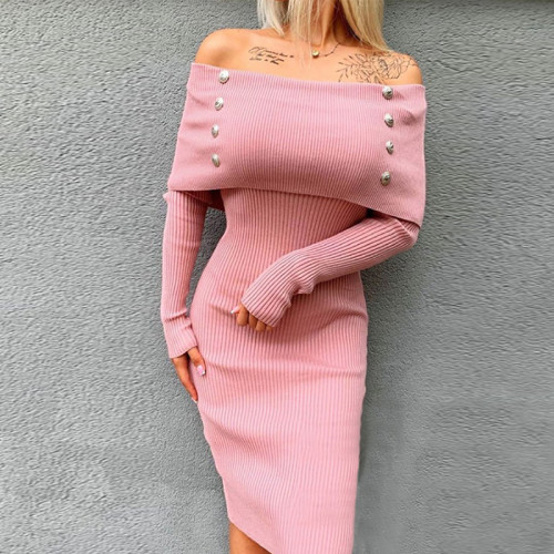 Strapless Knitted Dress