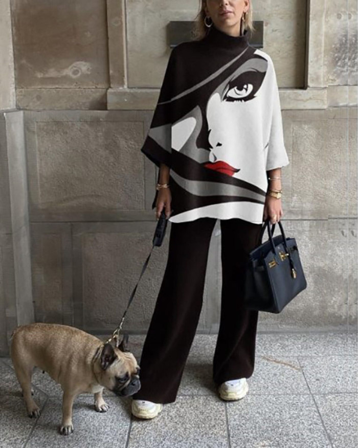 Fashion Casual Printed Set