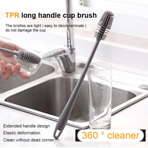 (🎄CHRISTMAS EARLY SALE-48% OFF) Silicone Long Handle Cup Brush (BUY 2 GET 1 FREE now)