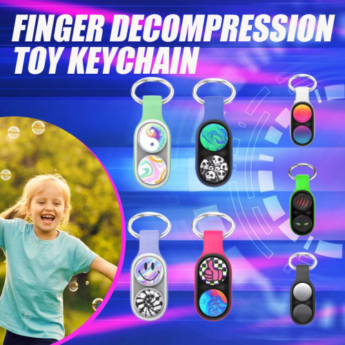 Finger Decompression Toy Keychain