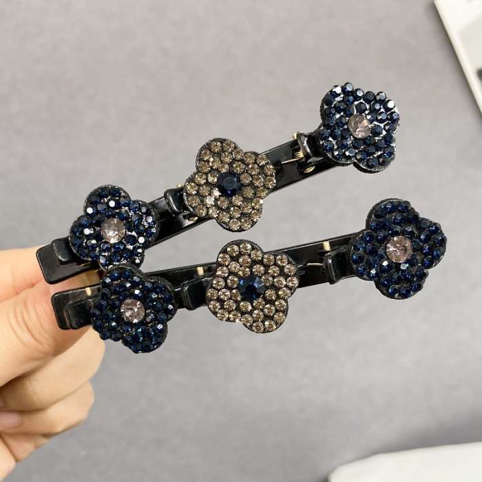 LAST DAY 50% OFF & Free Shipping - Sparkling Crystal Stone Braided Hair Clips