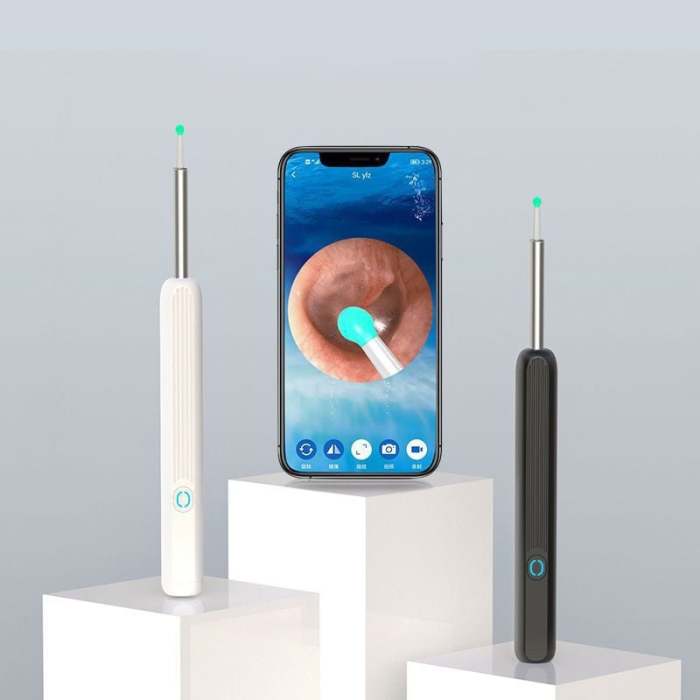 (🌲Early Christmas Sale- SAVE 50% OFF)-WiFi visible wax elimination spoon, USB 1080P HD load otoscope