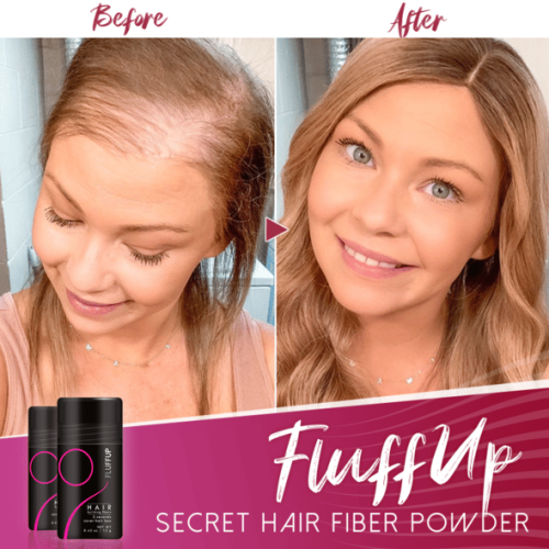 LAST DAY 50% Off - Fluffup secret hair fiber powder-Effective hair supplement🔥🌈BUY MORE SAVE MORE!