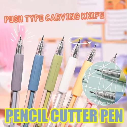Cartoon Pattern Student Utility Knife Pen(6 Pcs)